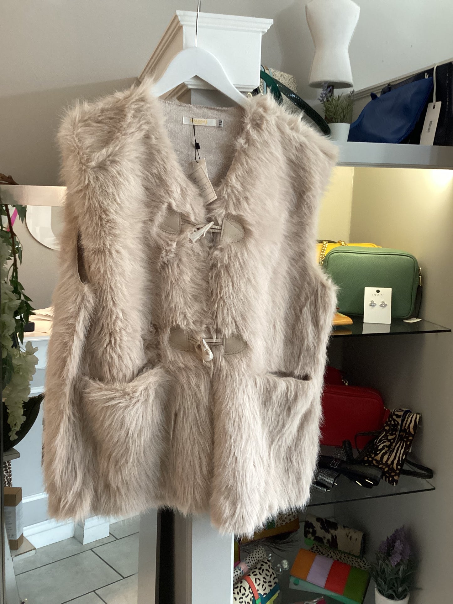 Malissa J Faux Fur Toggle Gillett