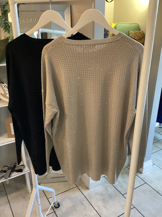 Malissa J Studded lightweight Jumper