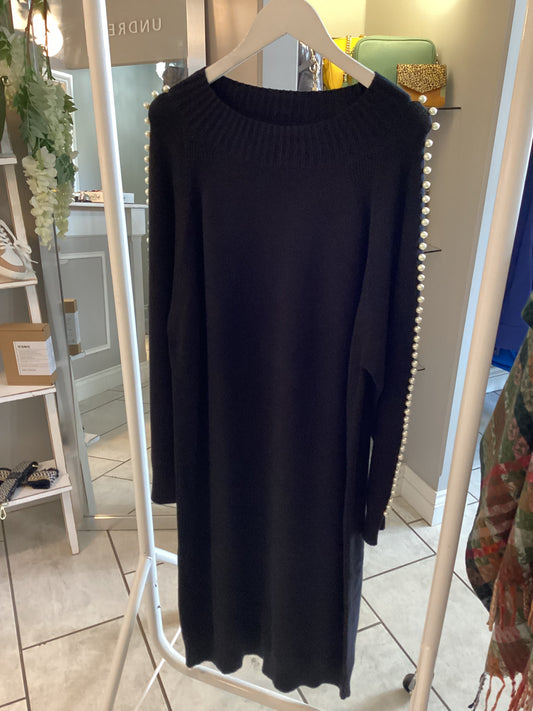 Gomaye Knitted Dress with Pearl Sleeves