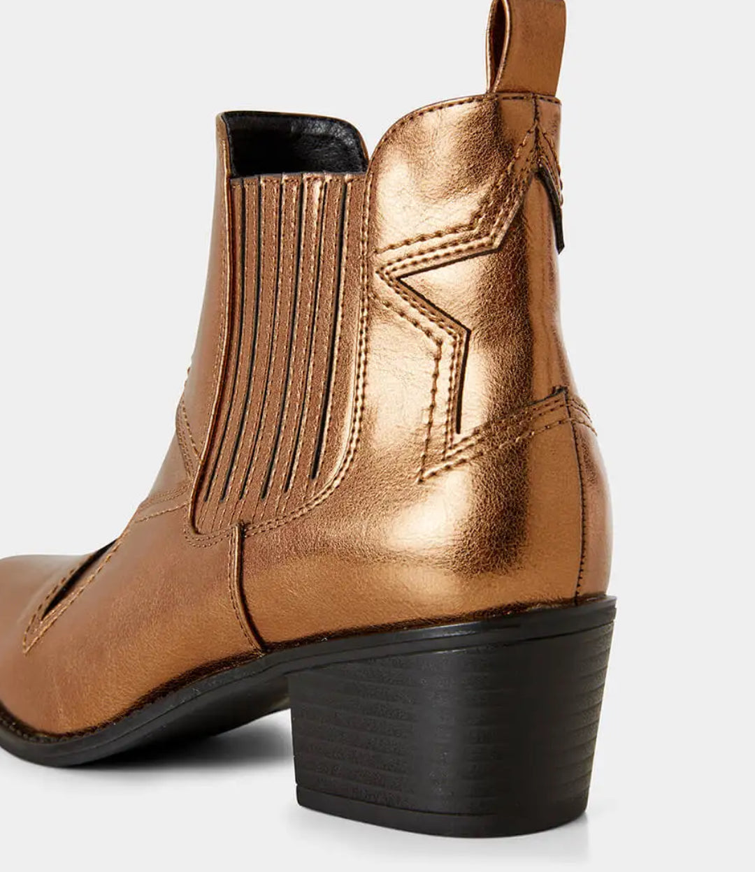 JoeBrowns Star Gazer Metallic Western Ankle Boot