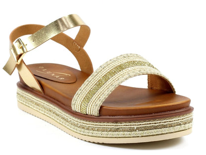 Lunar Frazer Gold Sandal