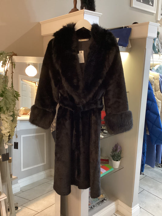 Malissa J Luxe Fur Long Coat