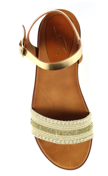 Lunar Frazer Gold Sandal