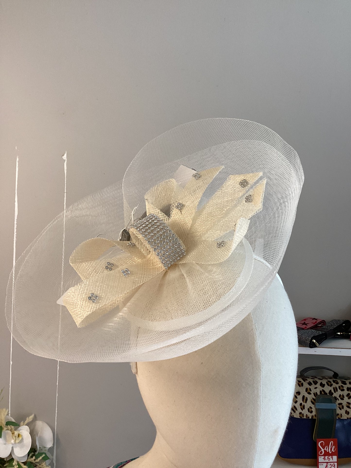 Net & Diamanté Fascinator