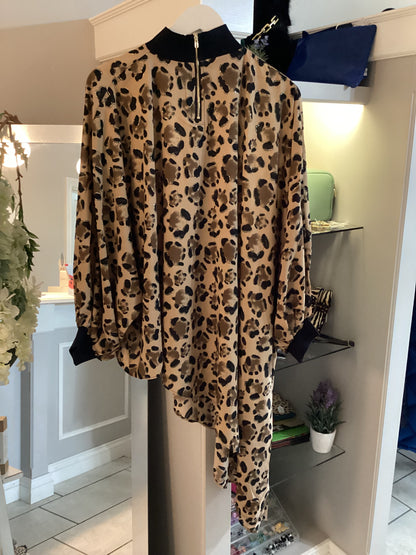 Malissa J Leopard Asymmetric Cuffed