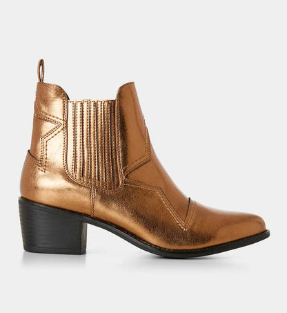 JoeBrowns Star Gazer Metallic Western Ankle Boot