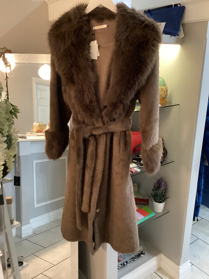 Malissa J Luxe Fur Long Coat