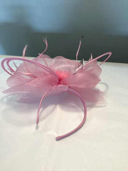 Pink Bow Fascinator