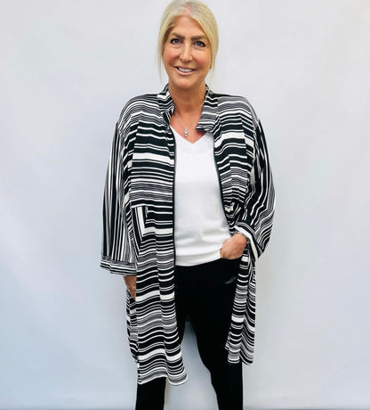 Malissa J Striped Jacket