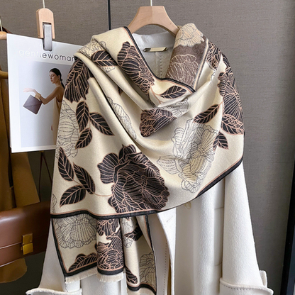 Elie Beaumont Wrap / Scarf - Natural Rose Wrap