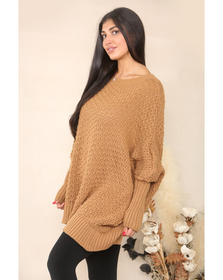 Oversized Fisherman Knit Jumper