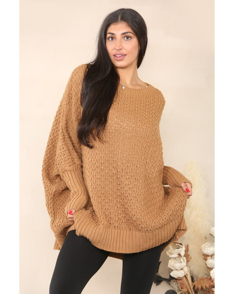 Oversized Fisherman Knit Jumper