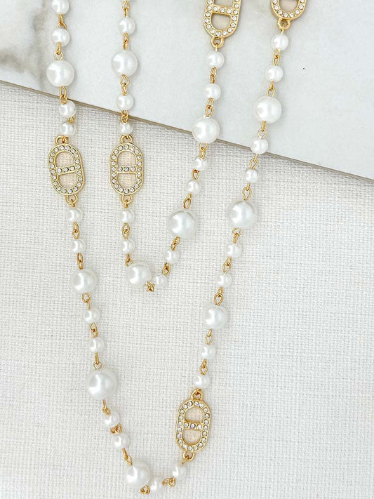 Envy Pearl and Embellished Necklace