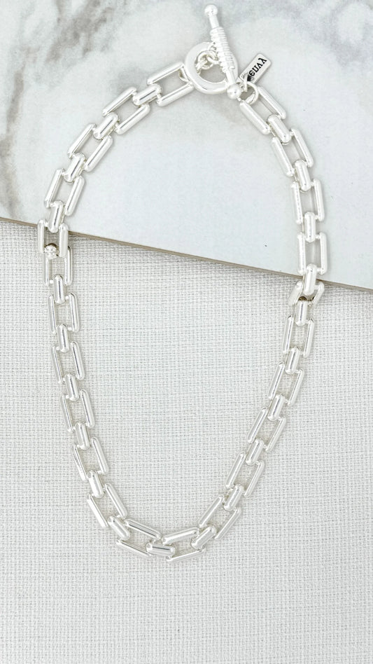 Envy Chunky Square Link Necklace