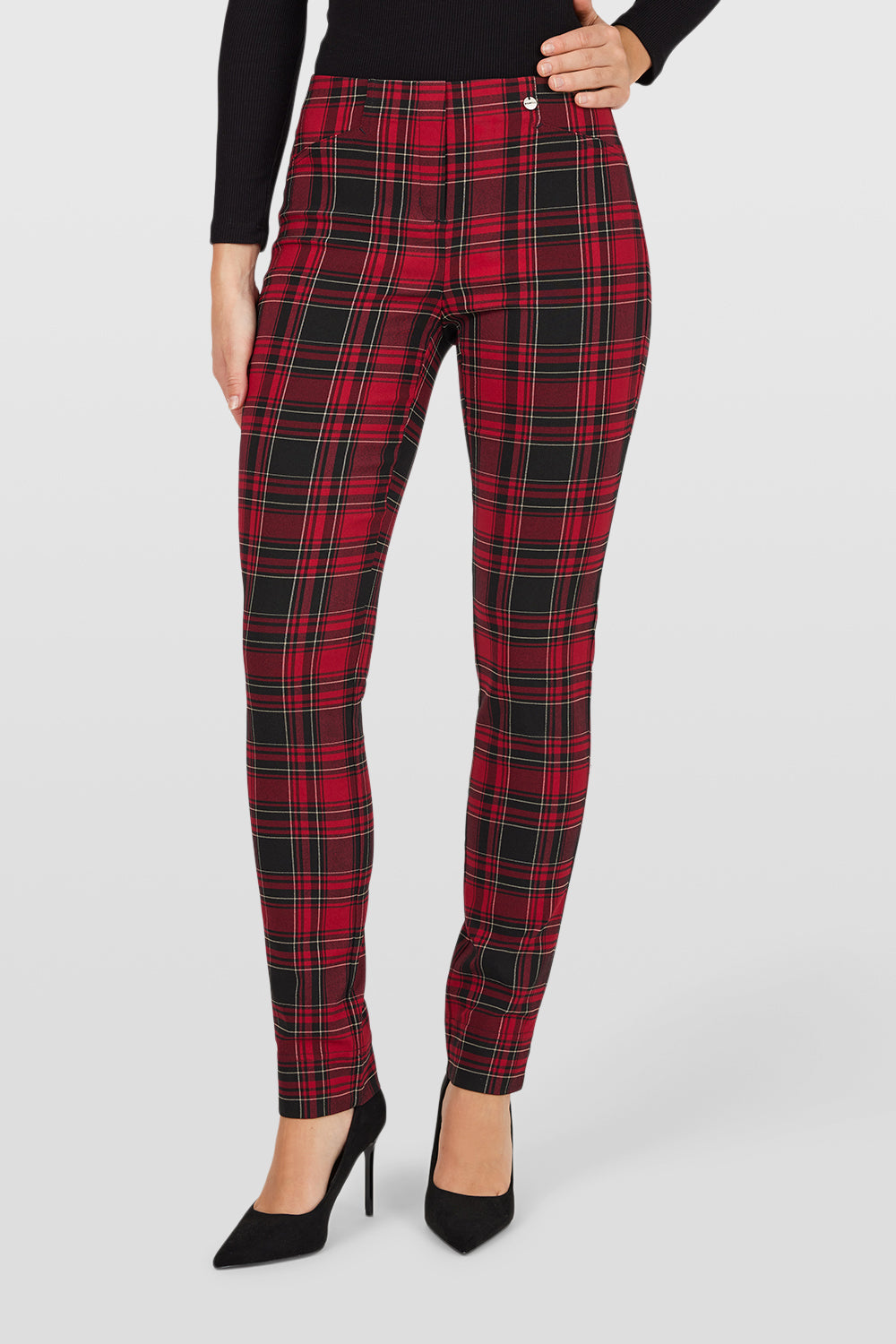 Robell Rose-Tartan Trousers