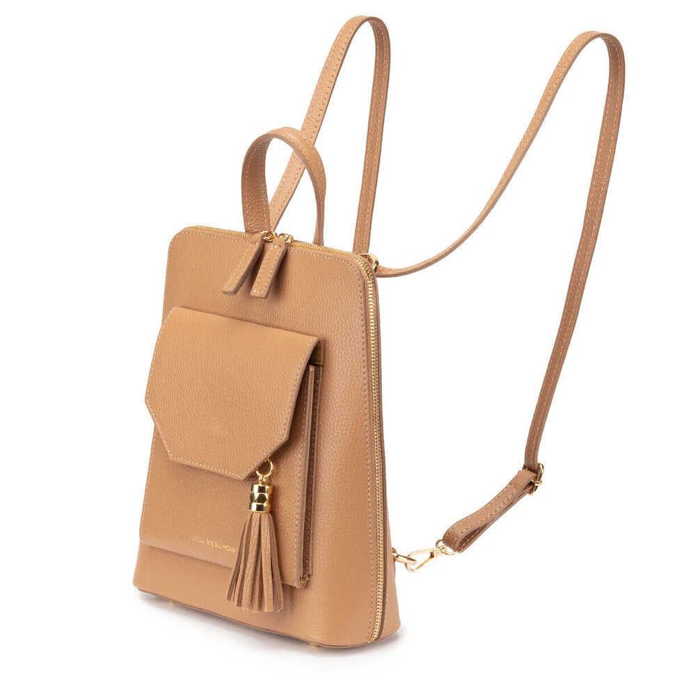 Elie Beaumont Verso Backpack Bag-camel