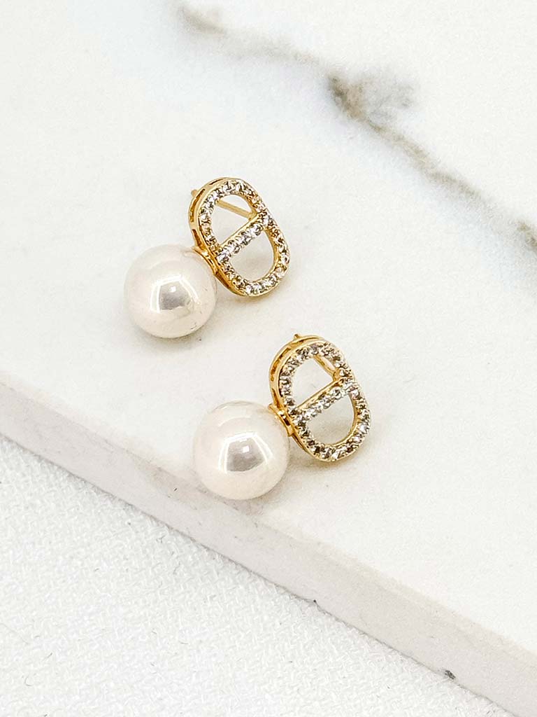 Envy Pearl and Embellished Earrings