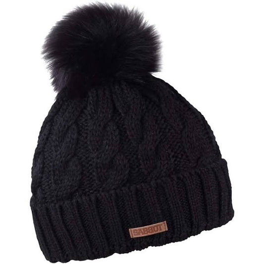 Sabbot Linda Pompom Hat- Black